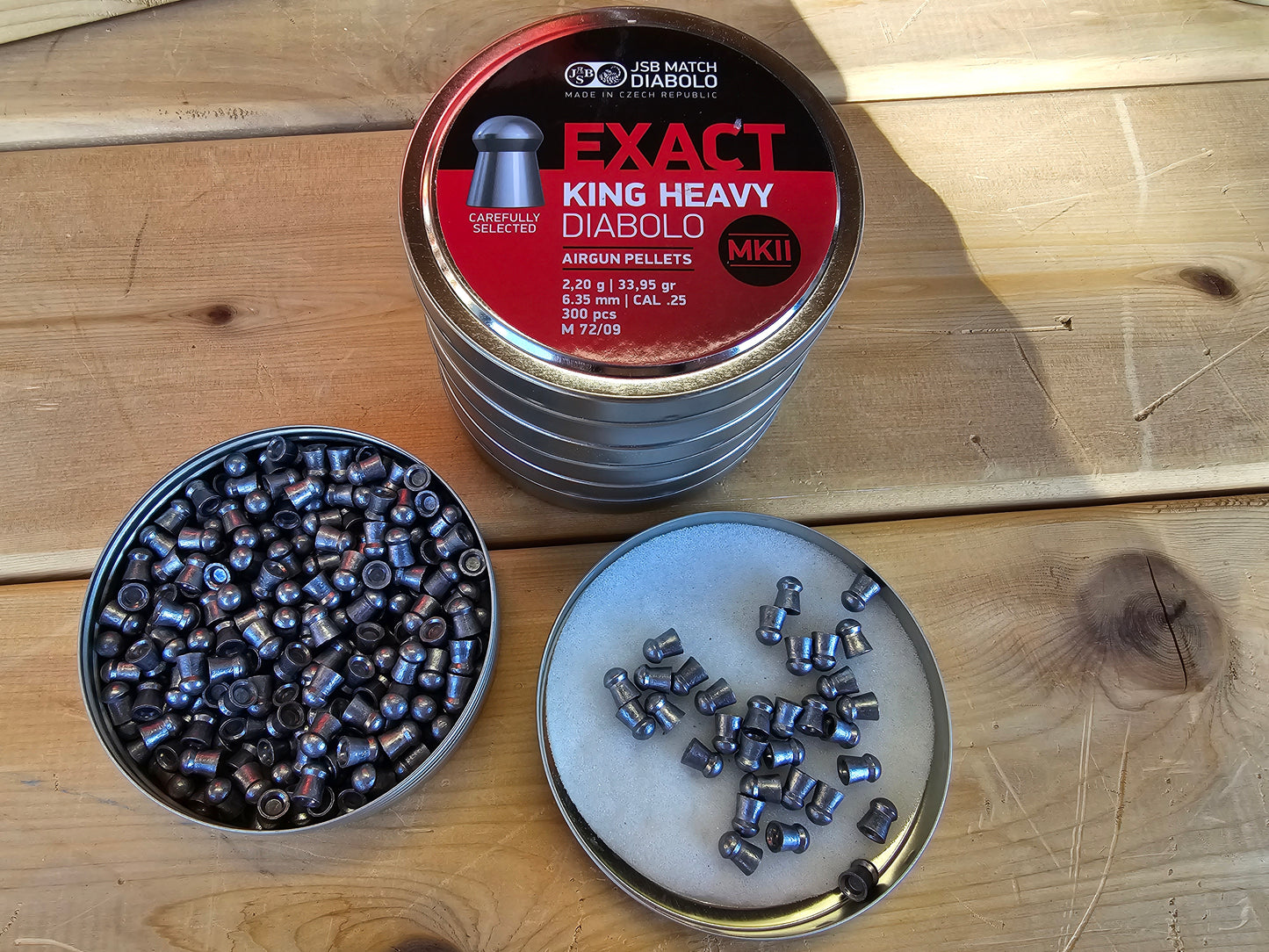 JSB .25 Cal 33.95 gr MKII Match Diablo EXACT King Heavy 300 count tin