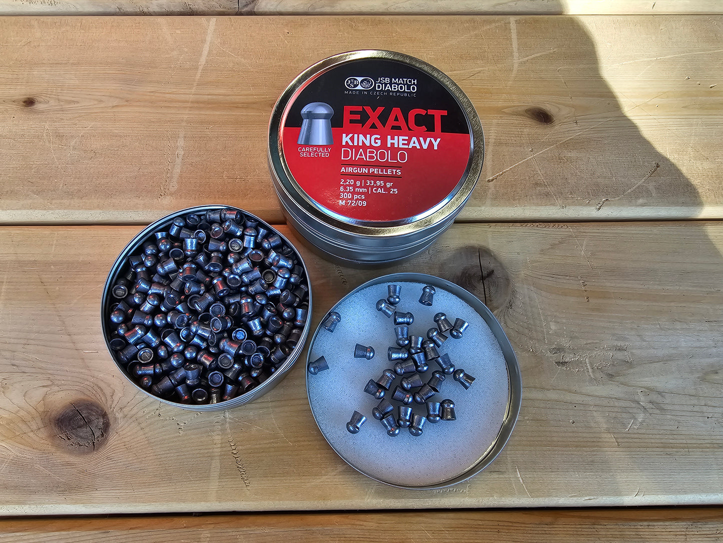 JSB .25 Cal 33.95gr Match Diablo EXACT Heavy King 300 count tin