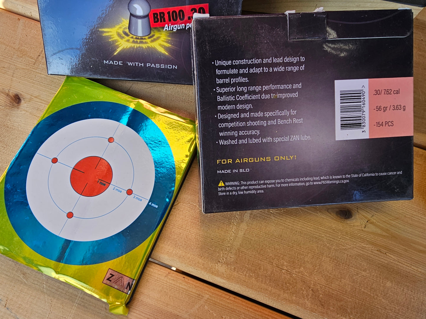 ZAN .30 Cal 56gr  Projectiles  154 piece box