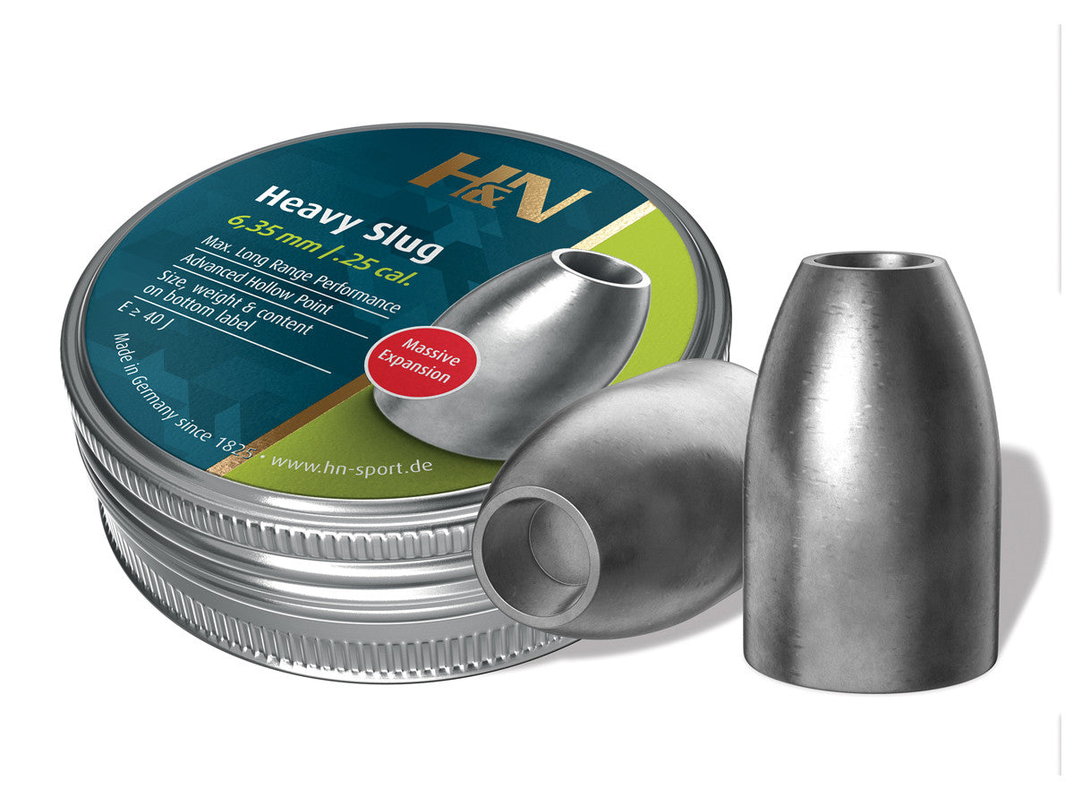 H&N .249 Cal 44 gr Slug HP Heavy 150 count tin
