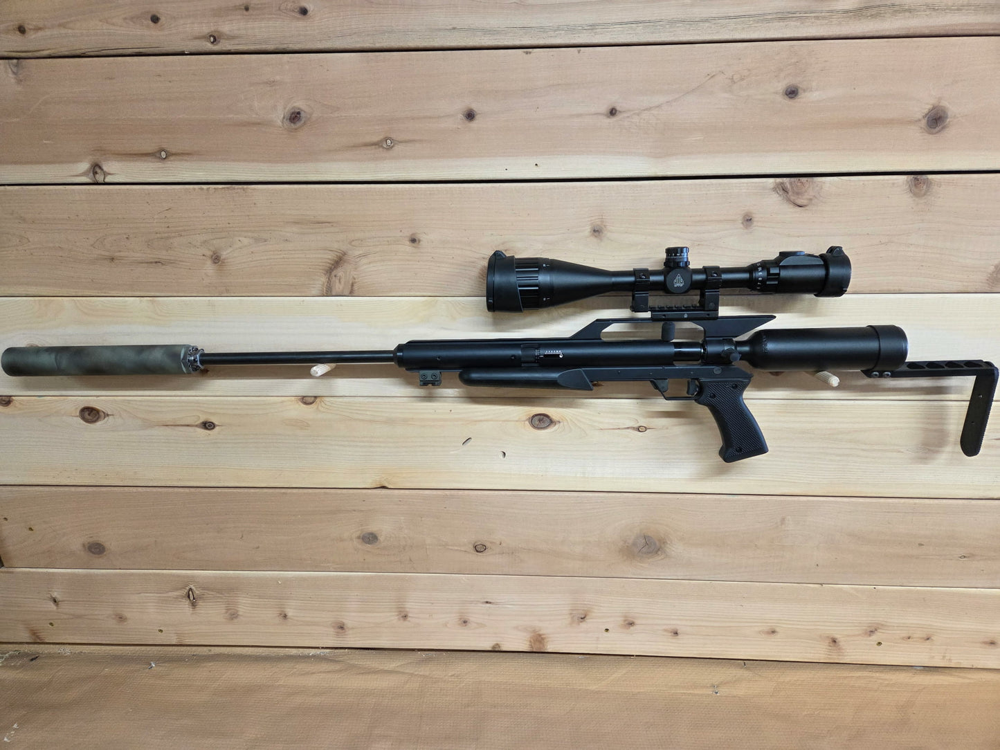 Air Force .25 cal Talon & UTG 4-16x50 Front focus tacticle w moderator