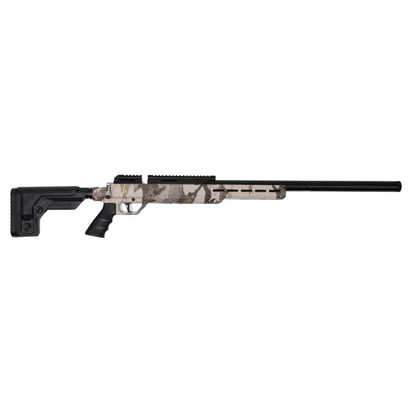 Barra 250Z - .25 caliber Veil Camo stock Package: HT 6-24x44SFIR Discoveryopt scope, Altaros moderator, 2 tins of .25 calibers pellets