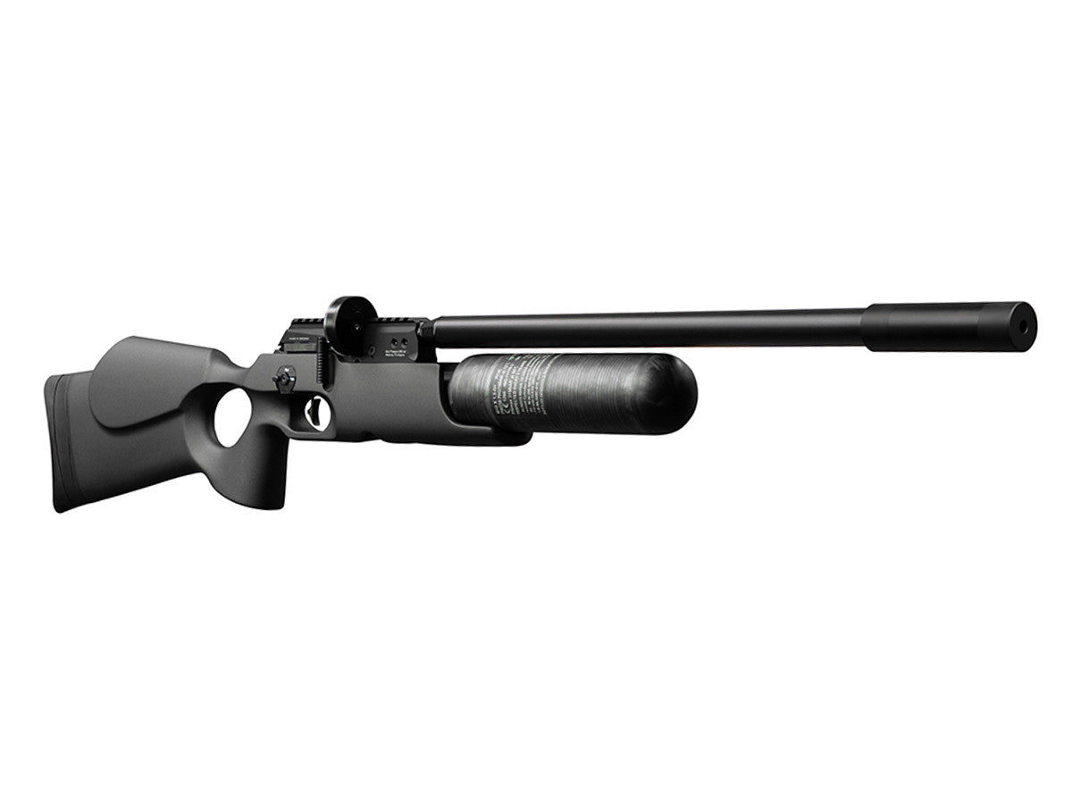 FX Crown .30 caliber synthetic stock. & Hawke 4-16x50 side focus with side wheel & 3 tins pellets