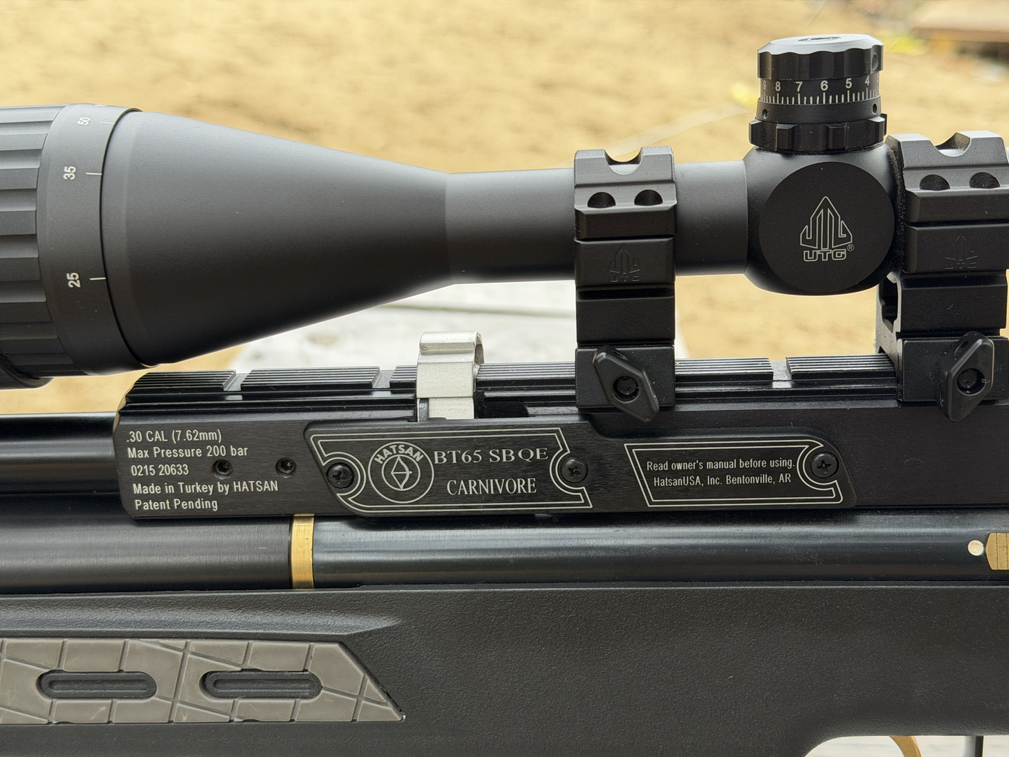 Hatsan BT65 SL QE Carnivore .30 & UTG 6-24x56 FF