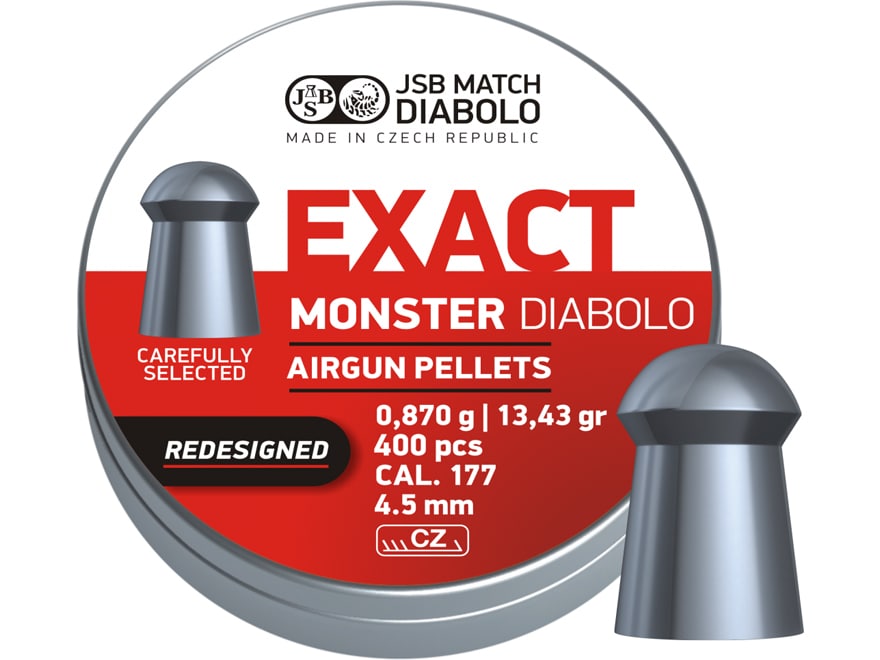 JSB .177 Cal 13.34 gr Redesigned Monster 400 count tin
