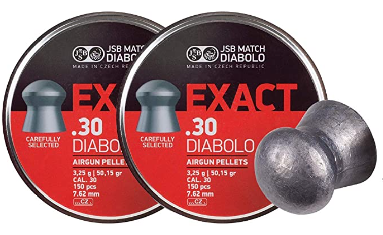 JSB .30 Cal 50.15 gr Match Diablo 150 count tin