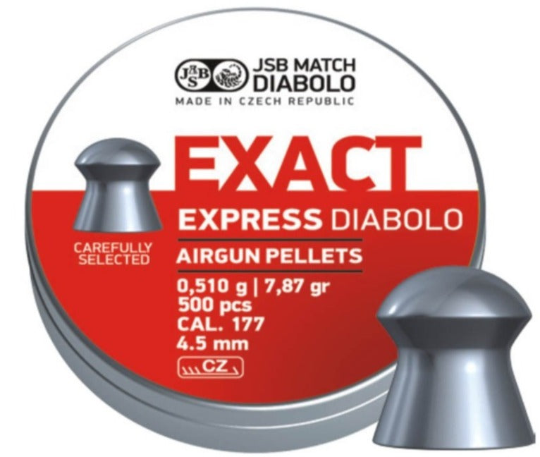 JSB .177 Cal 7.87 gr Match Diablo Express Diablo 500 count tin.