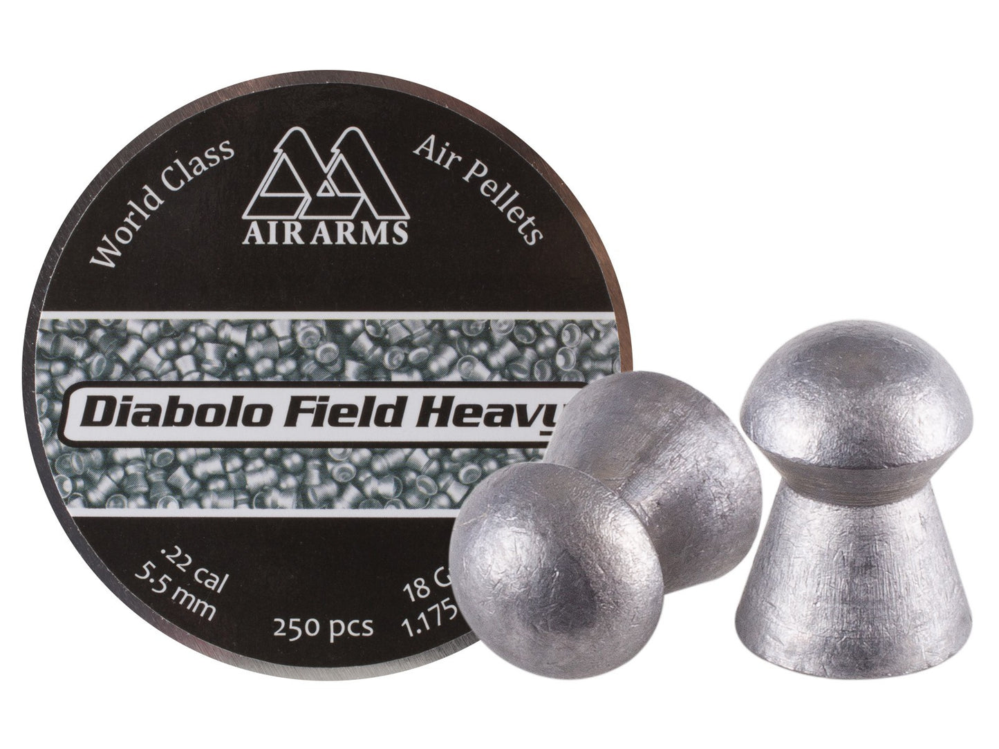 Air Arms Diablo Field Heavy .22 Cal 18 gr 250 count tin.