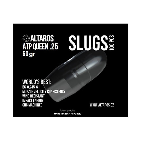Altaros ATP Queen - .25 Cal 6.36mm  60gr.  with a BC of 0.245 for FX & Huben barrels