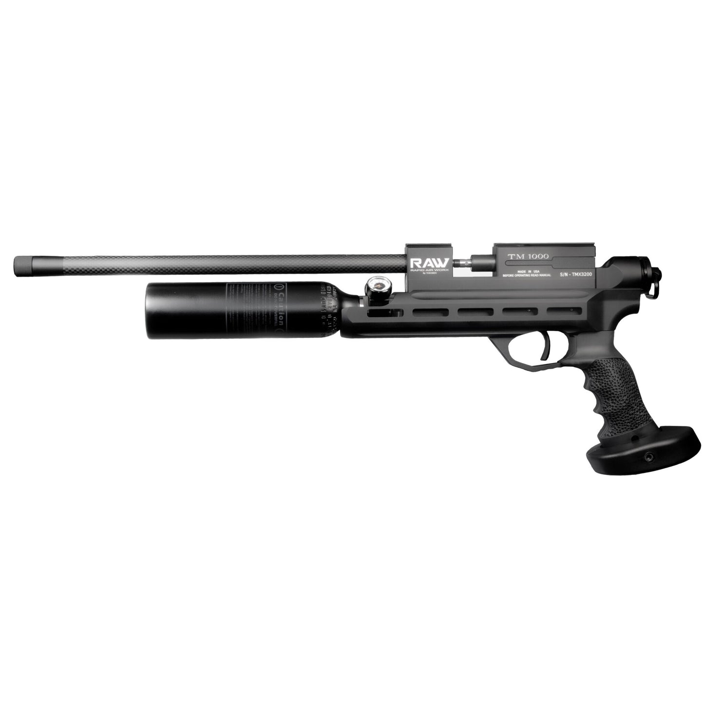 RAW TM1000 Field Target Pistol .177 Caliber | Ambi | 210cc AL Tank (20 ft-lbs) + Buttstock