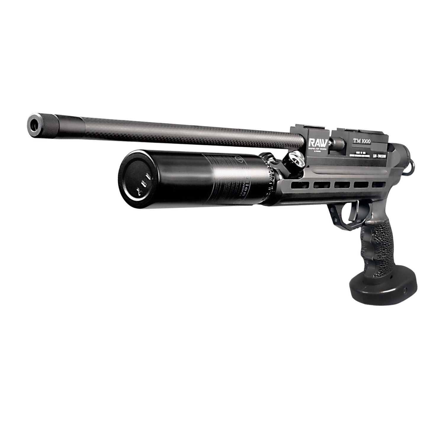 RAW TM1000 Field Target Pistol .177 Caliber | Ambi | 210cc AL Tank (20 ft-lbs) + Buttstock