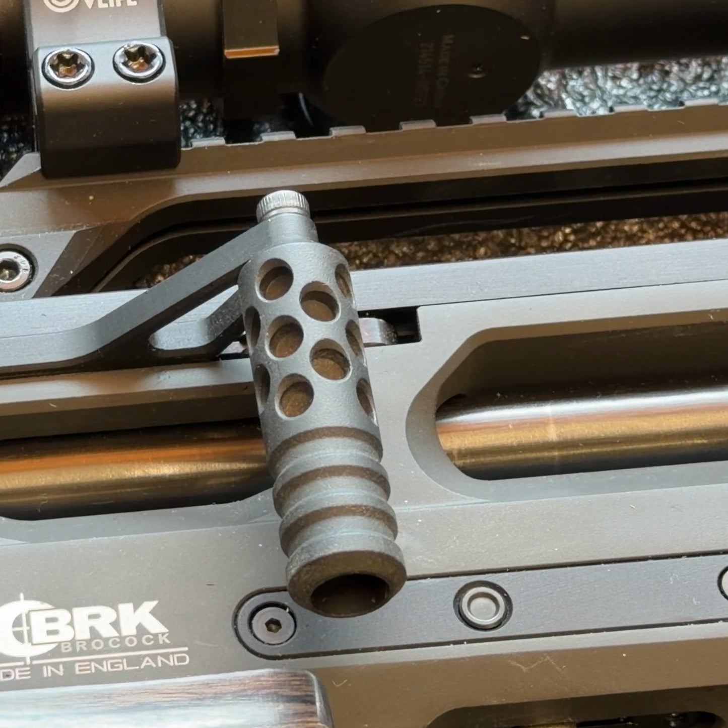 BRK Ghost PCP Air Rifle, Used - 30 & 177 caliber packages, Gray Laminate Stock with Athlon 15-60x56