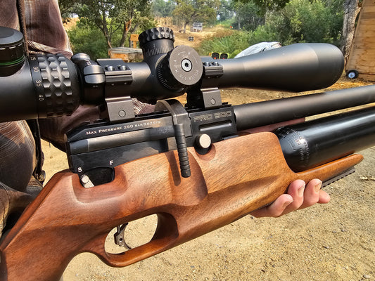 Kral Pro 500 Field Target Package with Athlon SPR 6-24x56, comma side wheel & 3 tins JSB 10.34gr