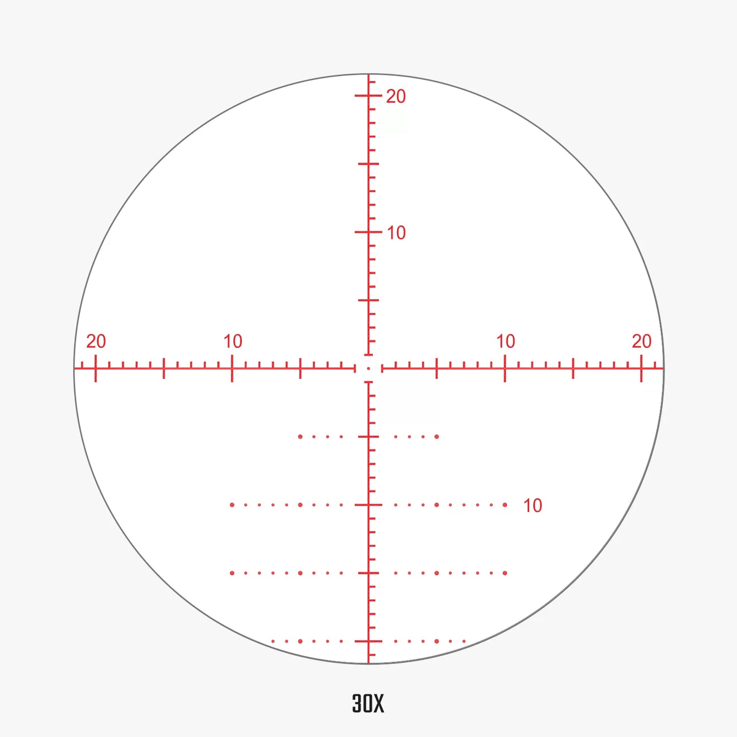 Ares etr UHD 4.5-30x56 ffp ir moa reticle aplr5