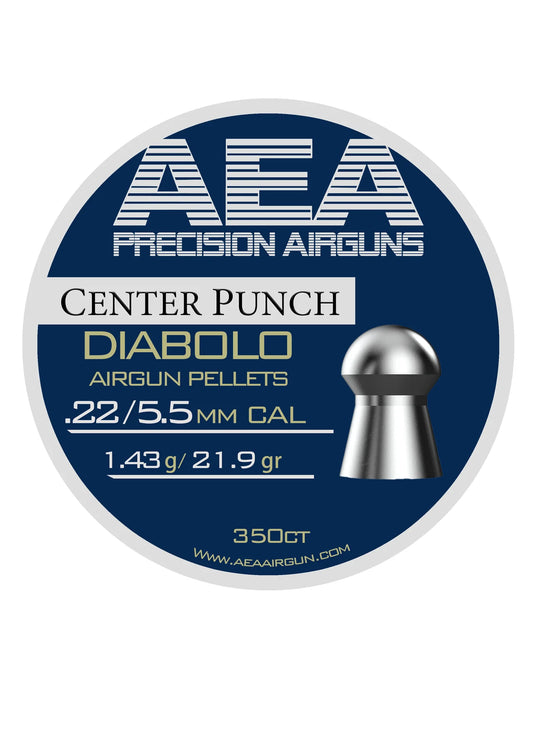 AEA Center Punch Pellets | .22 Cal | 21.9 gr 350 count