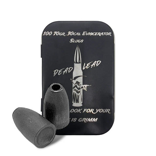 100- Dead Lead Slugs .30 caliber, 70gr 7.62 Eviscerator Slugs