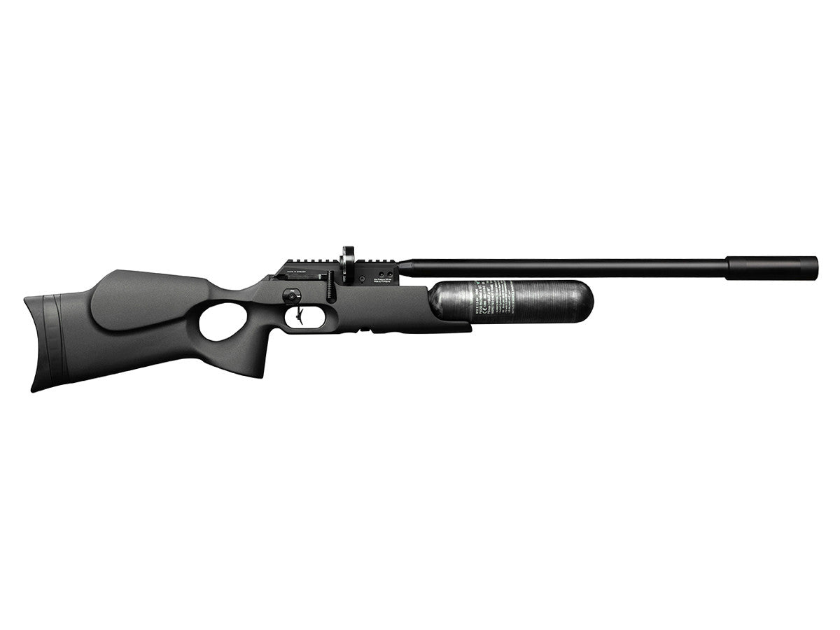 FX Crown .30 caliber synthetic  stock. & Hawke 4-16x50 side focus with side wheel & 3 tins pellets