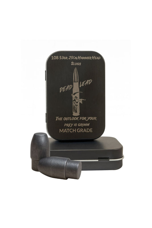Dead Lead Slugs .25 Hammer Head 53gr / 108 count