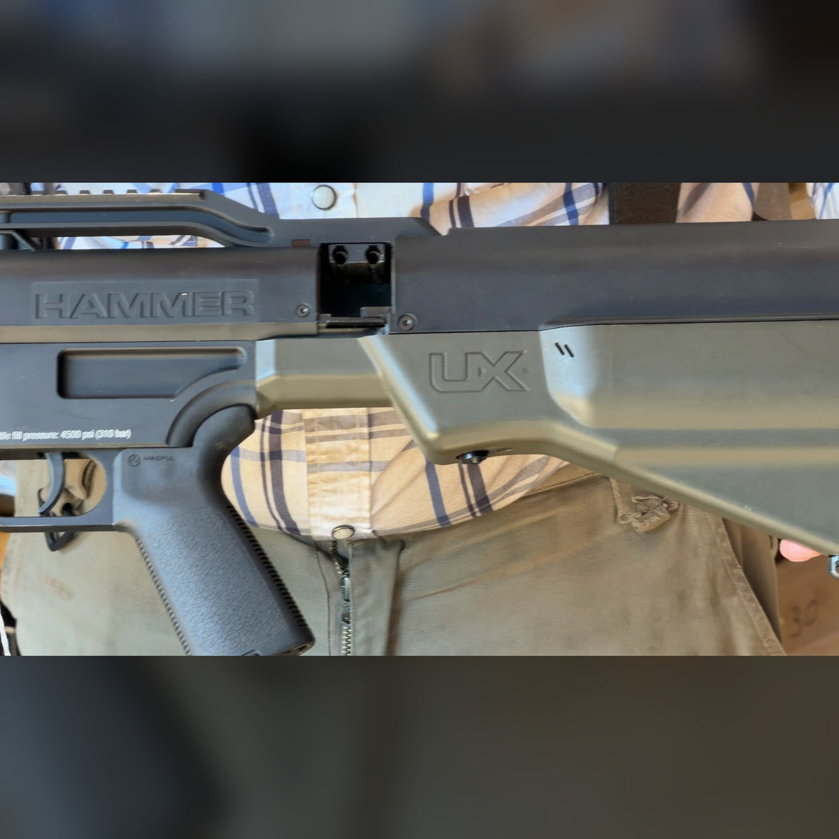 Umarex Hammer .50 caliber PCP Air Rifle, Used - Two Shot Sliding Magazine, Carbon Fiber Bottle
