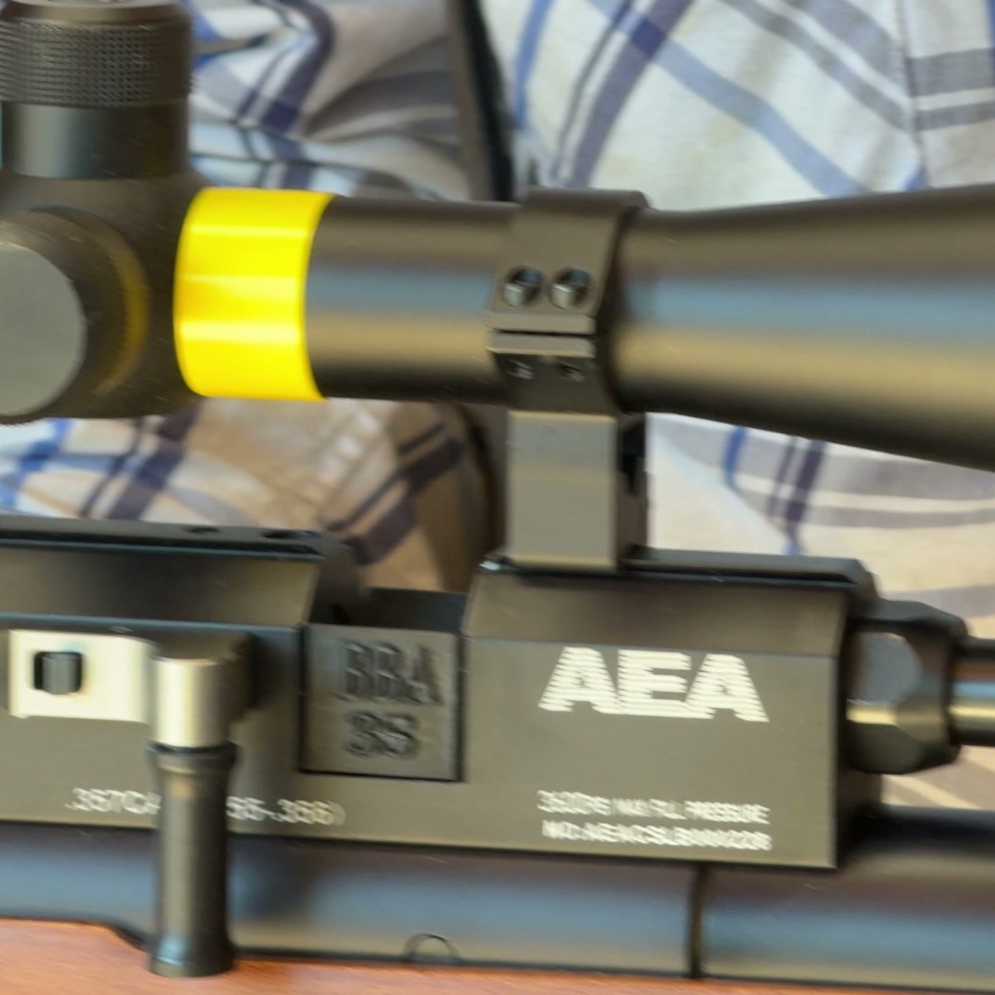 AEA Challenger .357 caliber PCP Air Rifle, Used - with Vortex 4.5x44 mounted scope