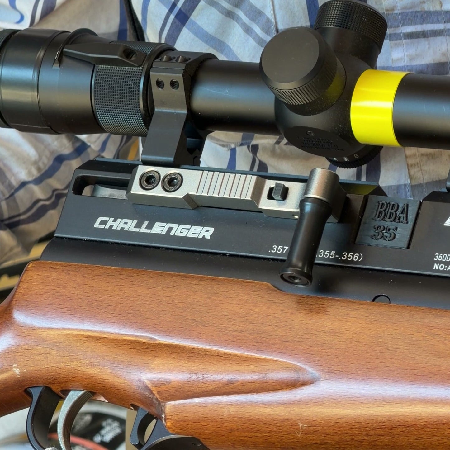 AEA Challenger .357 caliber PCP Air Rifle, Used - with Vortex 4.5x44 mounted scope