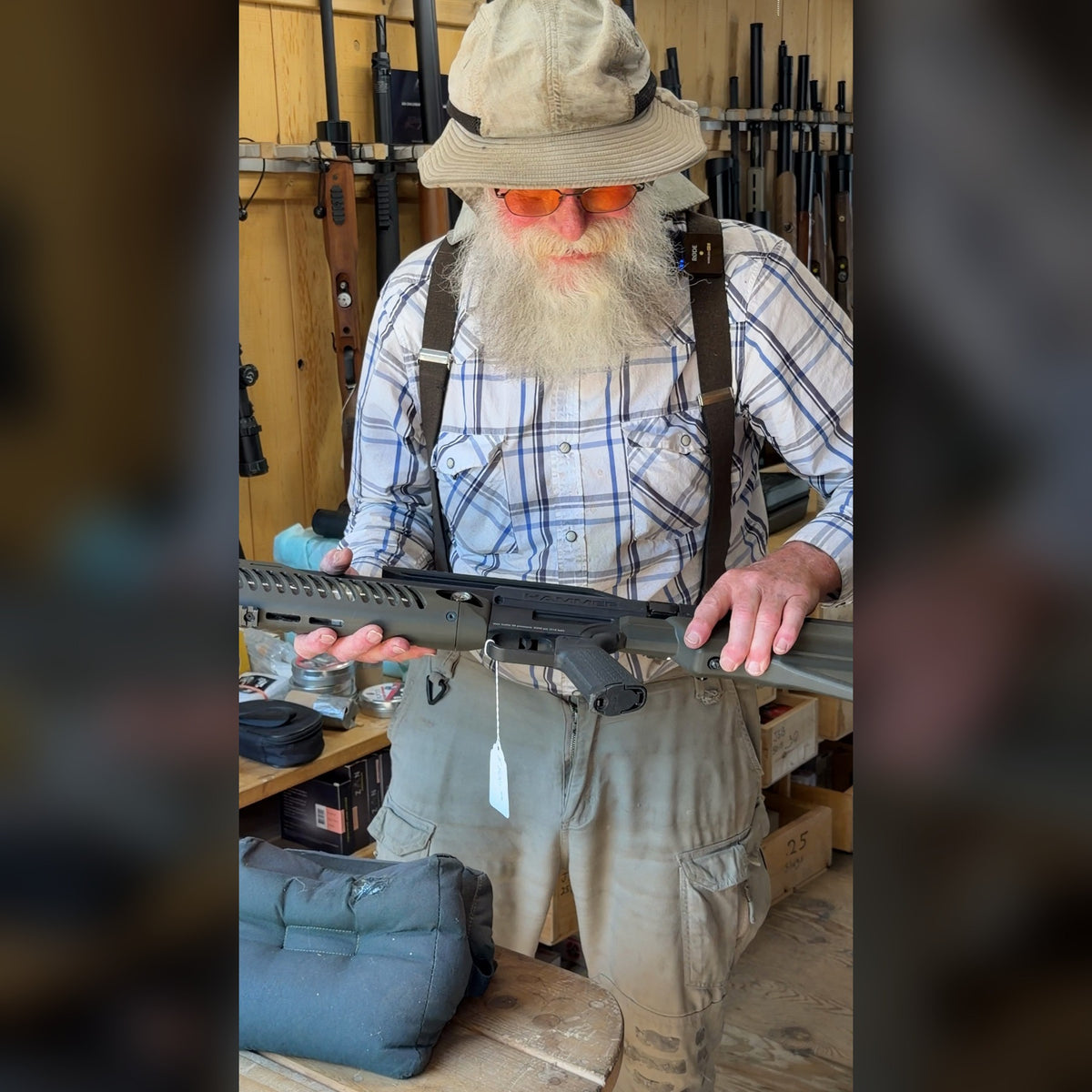 Umarex Hammer .50 caliber PCP Air Rifle, Used - Two Shot Sliding Magazine, Carbon Fiber Bottle